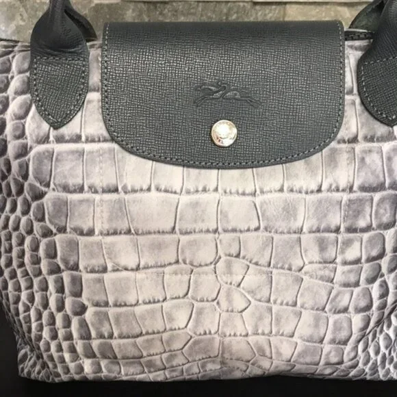 Longchamp Le Pliage Crocodile-Print Tote - Picture 4 of 9